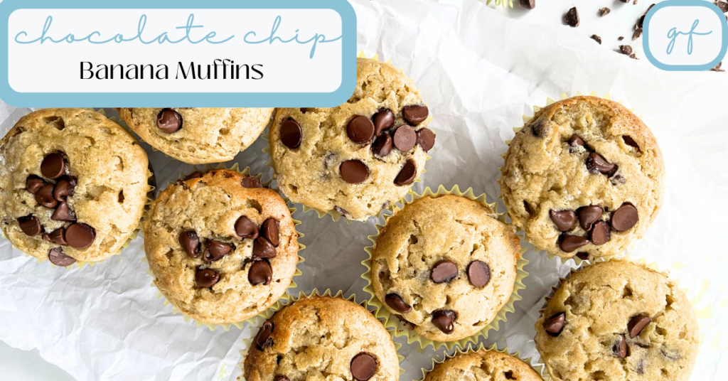 Gluten-Free Chocolate Chip Banana Muffins Recipe Feature Image