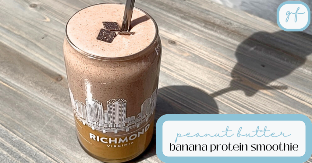 Peanut Butter Banana Protein Smoothie Feature Image