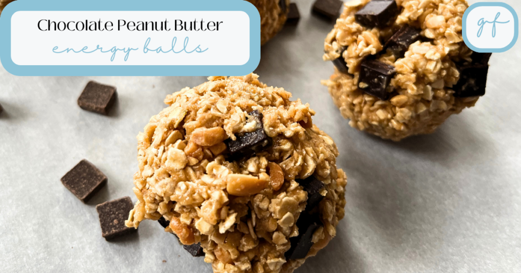 Chocolate Peanut Butter Energy Balls Feature Image