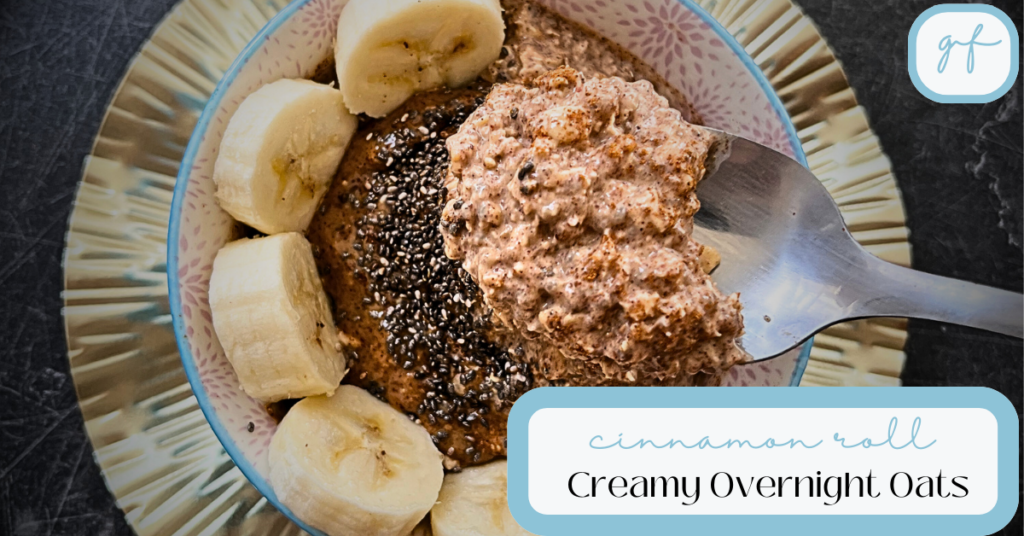 Cinnamon Roll Overnight Oats Feature Image