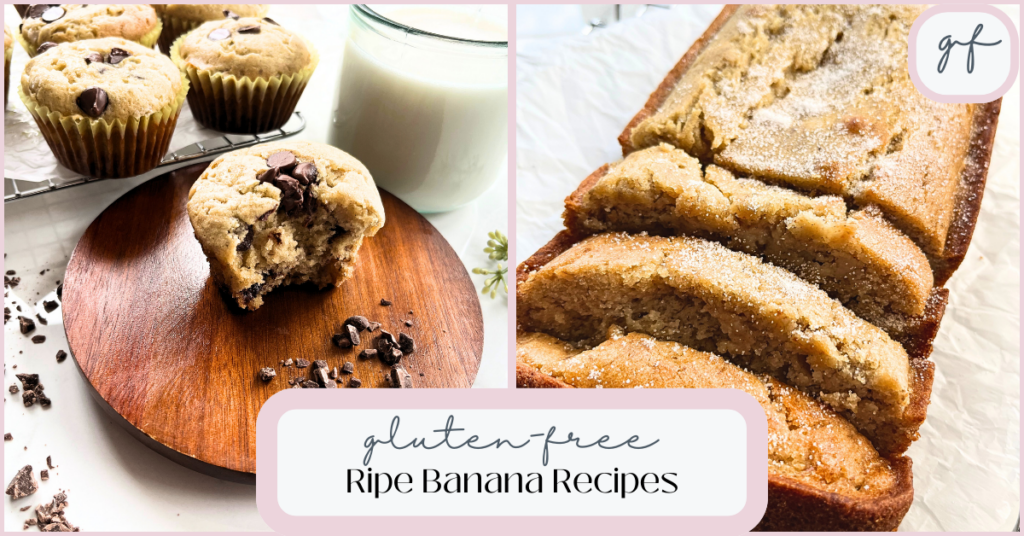 Healthy Gluten-Free Ripe Banana Recipes Feature Image