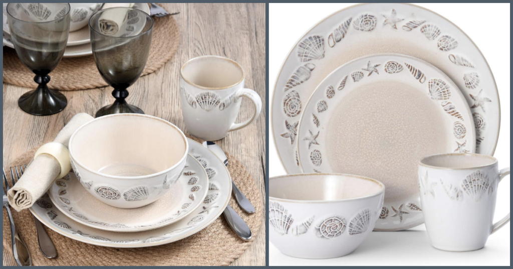 Pfaltzgraff Panama 16-Piece Dinnerware: Beach Themed Dinnerware Set Image