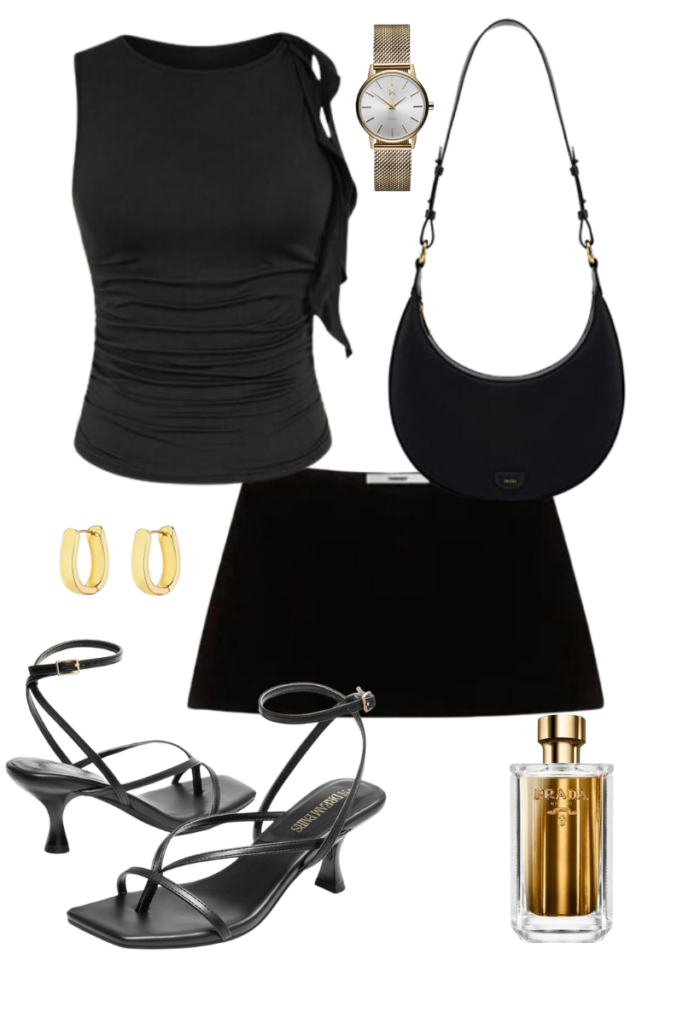 Sleek Black Outfit - Monochrome