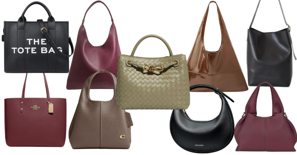 Structured Tote Bag and Purses - Wardrobe Staples For Fall Fashion