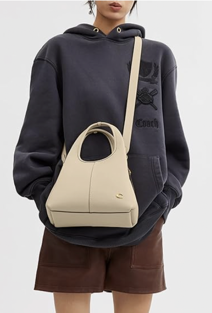 Beige Coach Purse + Shoulder Bag