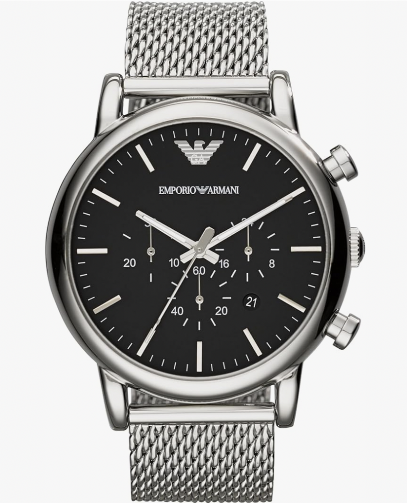 Emporio Armani Men's AR1808 Dress Silver Watch - best gifts for him this holiday season